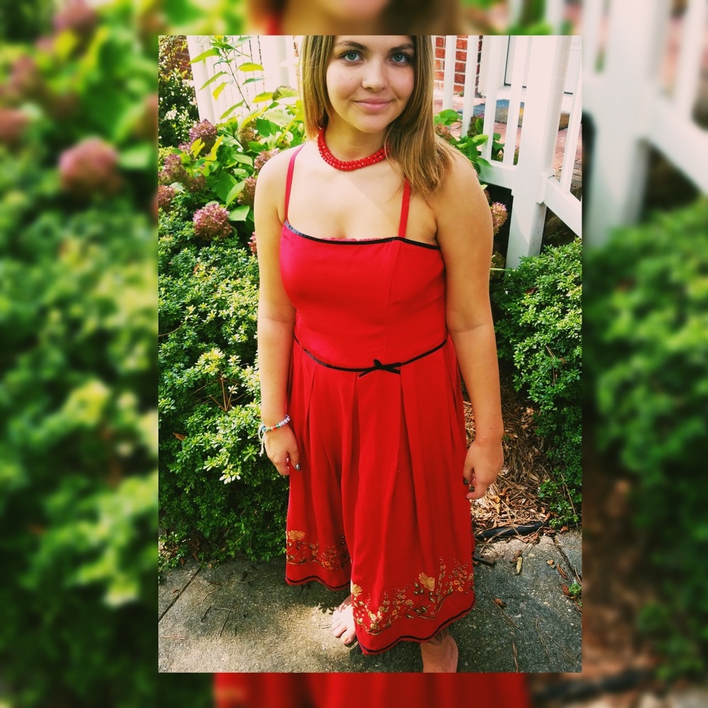 90's Silk Pinup Dress